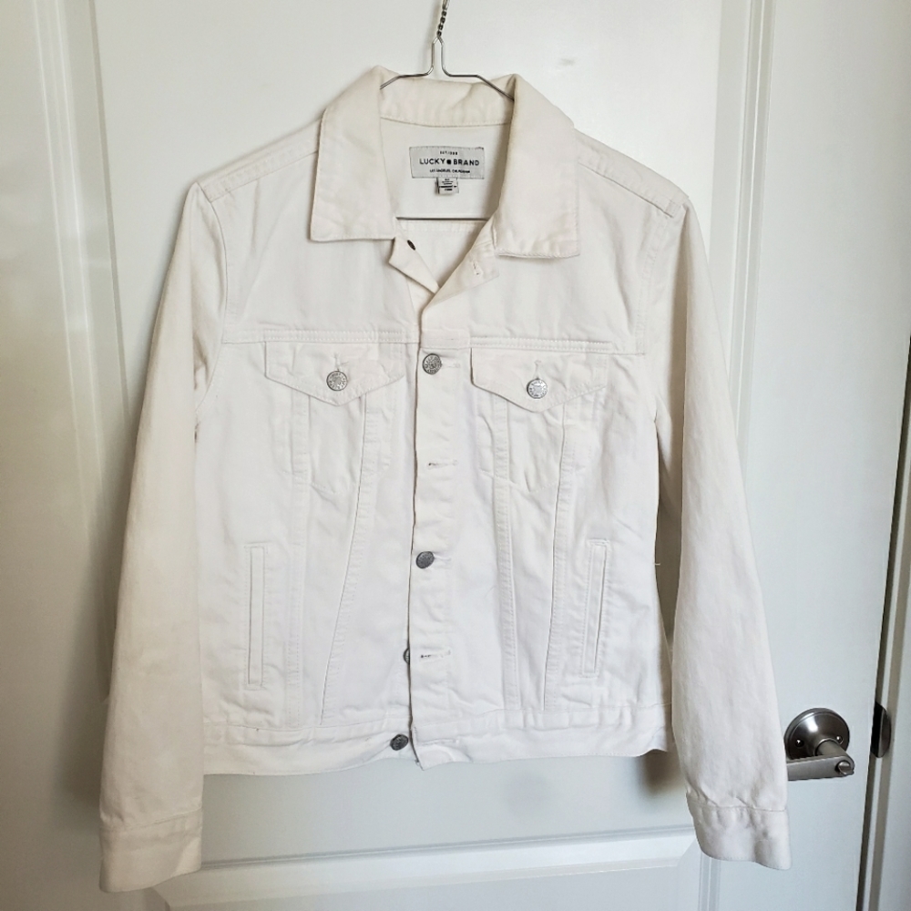 Lucky Brand White Denim Jacket